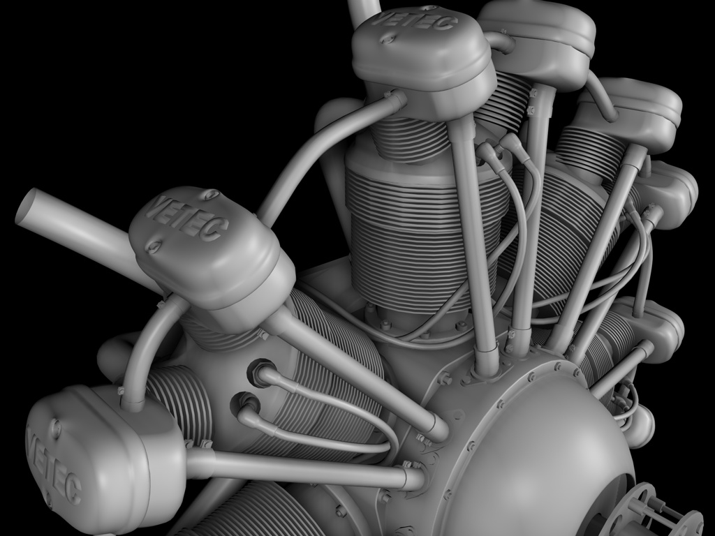 3d Radial Aircraft Engine