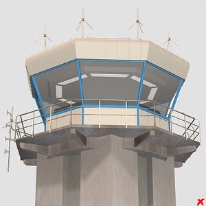 control tower 3d max