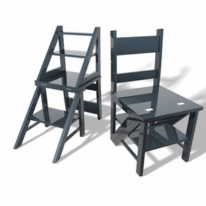3ds library chair ladder