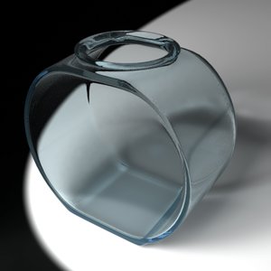 glass fish bowl 3d model