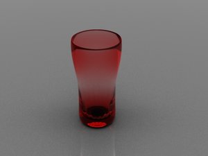 3d glass tera model