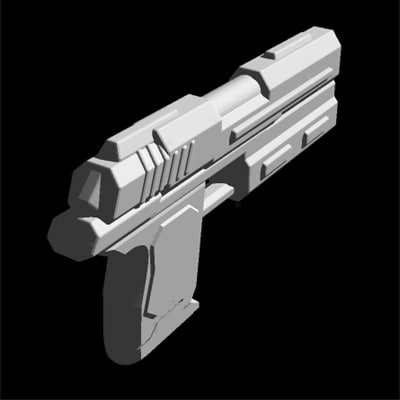 pistol weapon dxf free