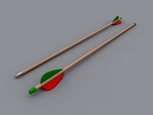 archery arrow 3d max