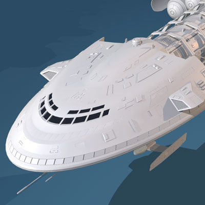 3dsmax spaceship space ship