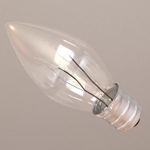 3d mini light bulb model
