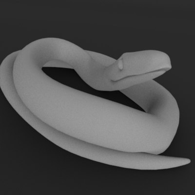 3d model snake