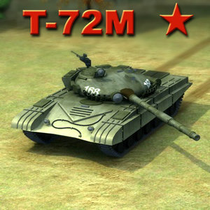 3d max t-72m battle tank