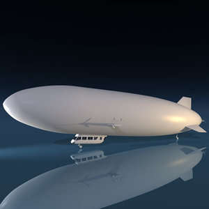 zeppelin blimp 3d model