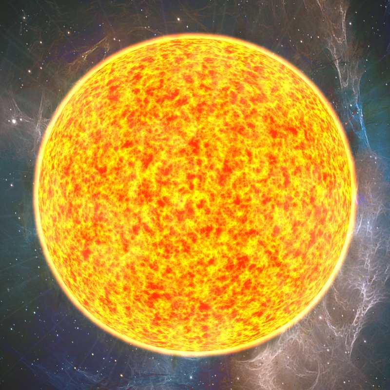 3d boiling star sun model