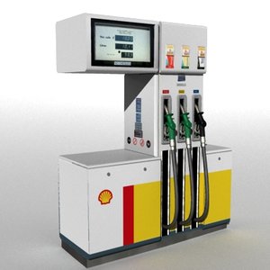 3d petrol pump