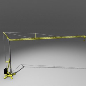 construction crane 3d model