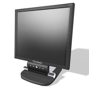 va902b lcd monitor 3d model