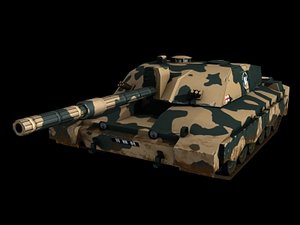 british army challenger 2 3d model