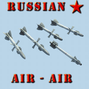 3d russian air-air missile model