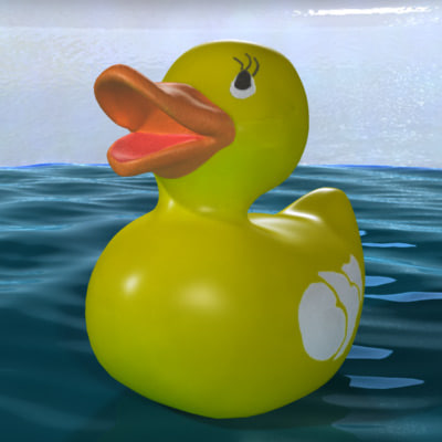 Cute Rubber Duck 3d Model