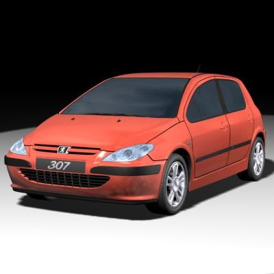 Modèle 3D De Peugeot307 Gratuit - TurboSquid 323020