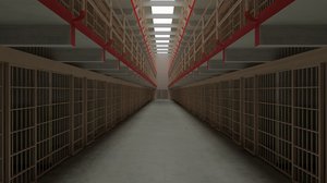 3d prison jail model