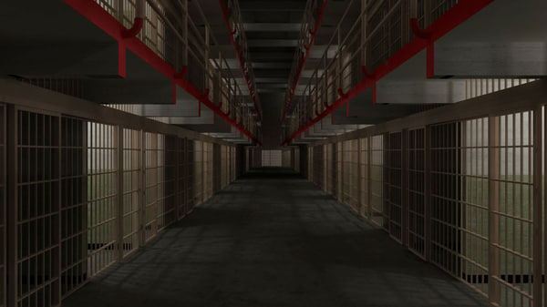 3d prison jail model