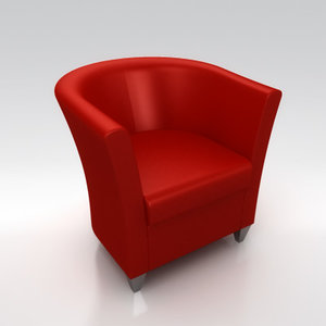john bronco armchair 3d model