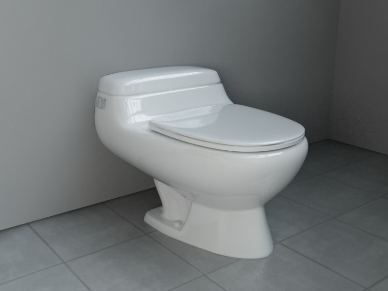 3d model toilet