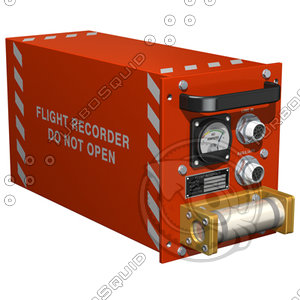 3d flight recorder black box model