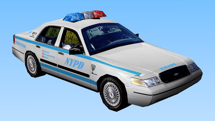 3ds nypd police car