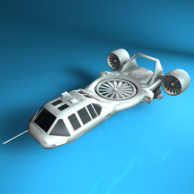 maya sci-fi vehicle