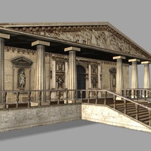ancient building pantheon 3d max