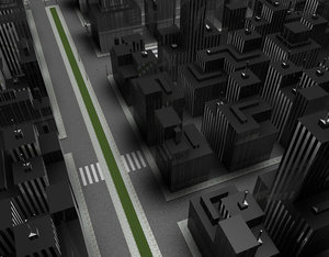 scene city 3d model