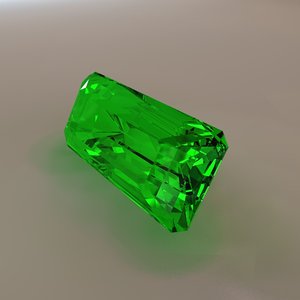 maya emerald cut gemstone