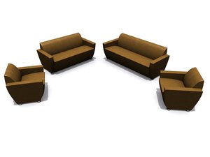 3d model davison highley mulberry armchair sofa