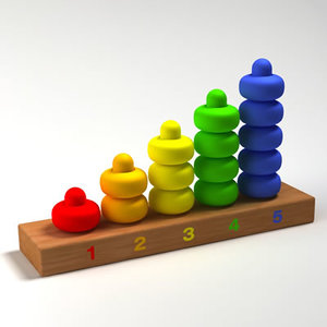colorful toys 3d model