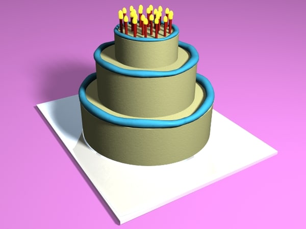 Birthday Cake 3D Models For Download | TurboSquid