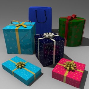 gift box present 3d model