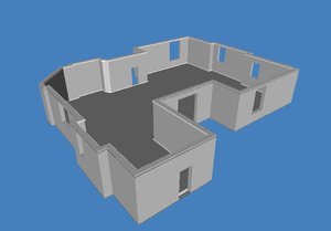 free 3ds model house building