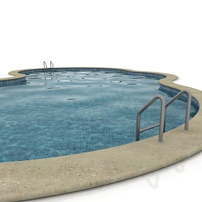 swimming-pool swimming 3d model