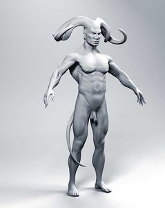 realistic demon 3d model