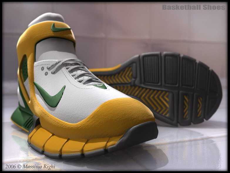 basketball shoes 3d model