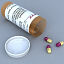 prescription bottle pill script 3d model