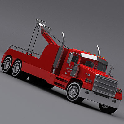 semi trailer truck 3d model