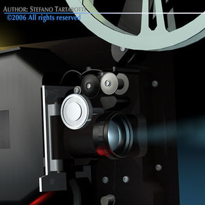 film projector 3d model