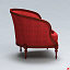 armchair old fashioned 3d model