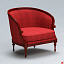 armchair old fashioned 3d model