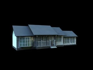 3ds max ranch style house