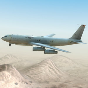 3d max e-8 jstars aircraft radar