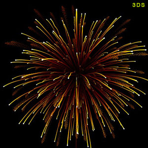 fireworks 3d model