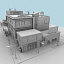 3d model buildings town scene city