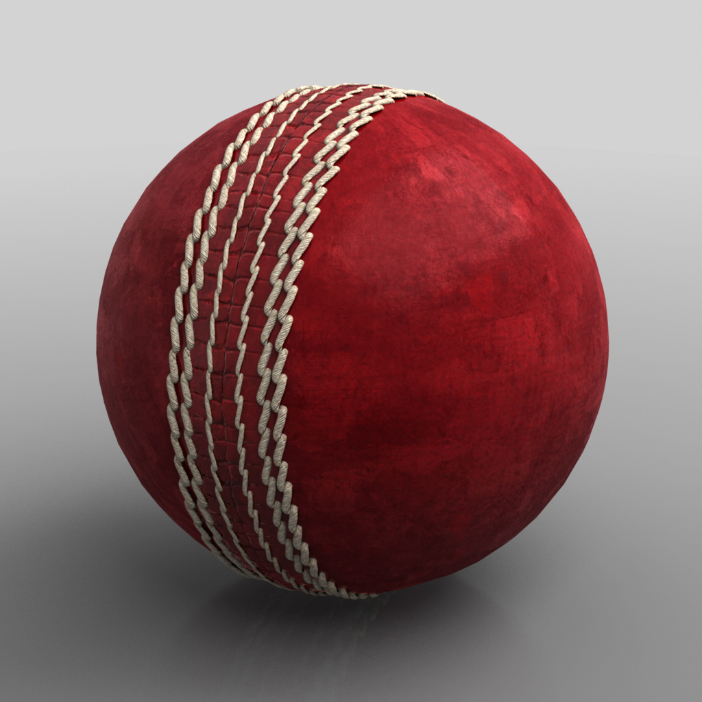 板球,皮革3d模型