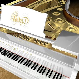 3d grand piano model