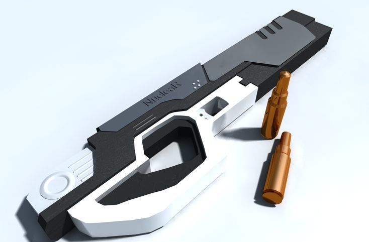 futuristic gun 3d 3ds